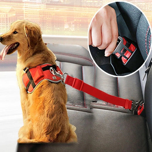 Adjustable Car Seat Belt for Dogs & Cats - Secure Your Pet in Style!!